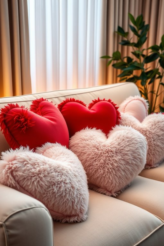 Heart-Shaped Pillows